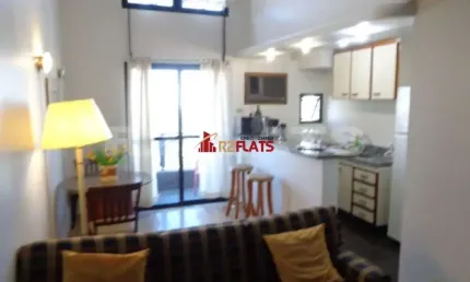 Flat com 1 quarto para alugar na Avenida Moema, 177, Moema, São Paulo