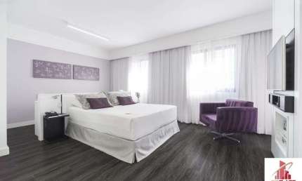 Flat com 1 quarto à venda na Avenida Macuco, 595, Moema, São Paulo