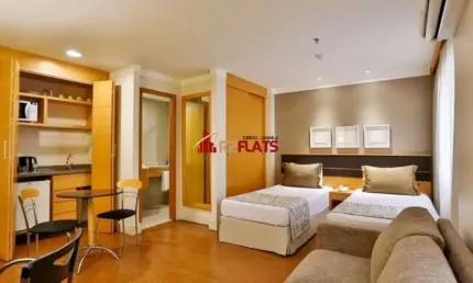 Flat com 1 quarto para alugar na Alameda Lorena, 473, Jardim Paulista, São Paulo
