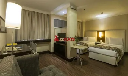 Flat com 1 quarto para alugar na Alameda Santos, 981, Jardins, São Paulo