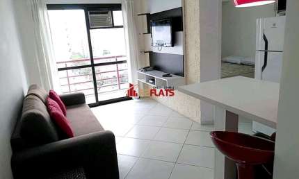 Flat com 1 quarto para alugar na Alameda Jauaperi, 1083, Moema, São Paulo