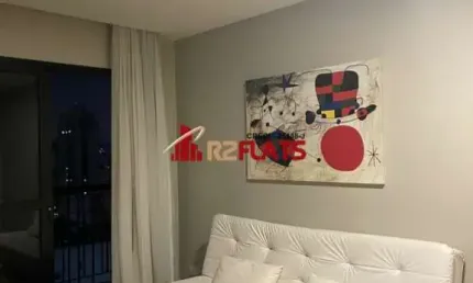 Flat com 1 quarto para alugar na Avenida Lavandisca, 365, Moema, São Paulo