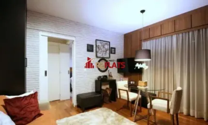 Flat com 1 quarto para alugar na Rua Ribeiro do Vale, 152, Brooklin, São Paulo