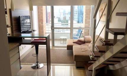 Flat com 1 quarto para alugar na Rua Flórida, 1790, Brooklin, São Paulo