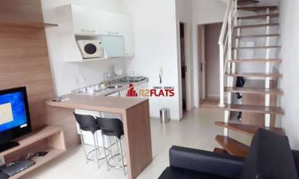 Flat com 1 quarto para alugar na Rua Flórida, 1790, Brooklin, São Paulo