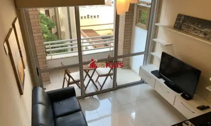Flat com 1 quarto para alugar na Rua Flórida, 1790, Brooklin, São Paulo