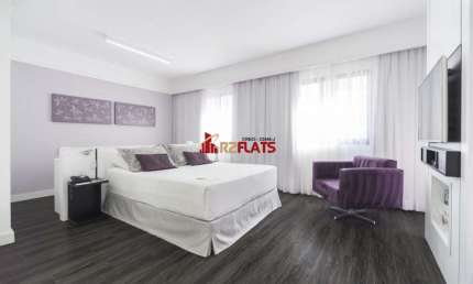 Flat com 1 quarto à venda na Avenida Macuco, 595, Moema, São Paulo