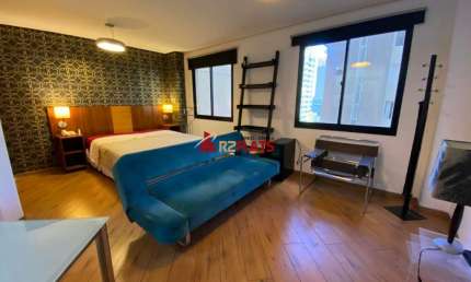 Flat com 1 quarto à venda na Avenida Jamaris, 101, Moema, São Paulo