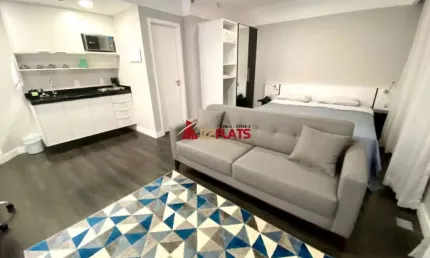 Flat com 1 quarto para alugar na Avenida Macuco, 595, Moema, São Paulo