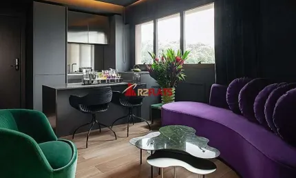 Flat com 1 quarto para alugar na Rua das Fiandeiras, 705, Vila Olímpia, São Paulo