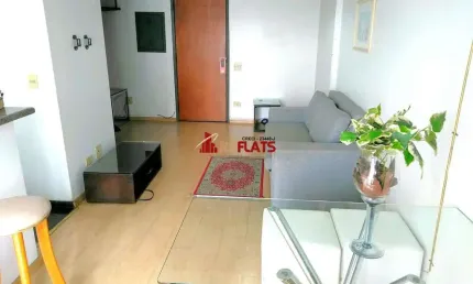 Flat com 1 quarto para alugar na Avenida Moema, 177, Moema, São Paulo
