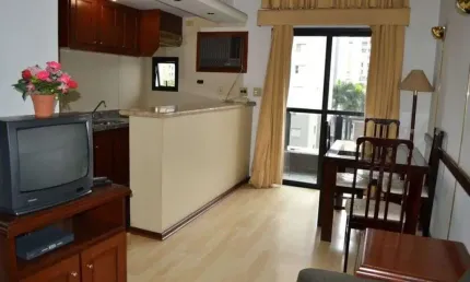 Flat com 1 quarto para alugar na Avenida Moema, 177, Moema, São Paulo