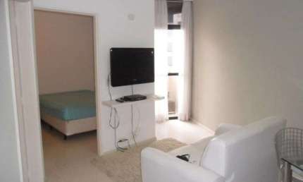 Flat com 1 quarto para alugar na Avenida Miruna, 399, Moema, São Paulo