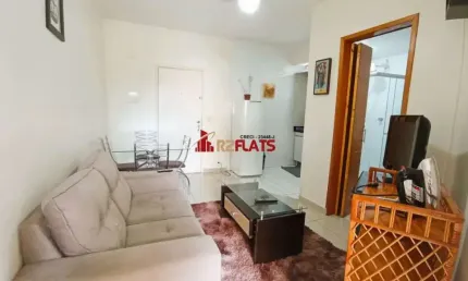 Flat com 1 quarto para alugar na Avenida Miruna, 399, Moema, São Paulo