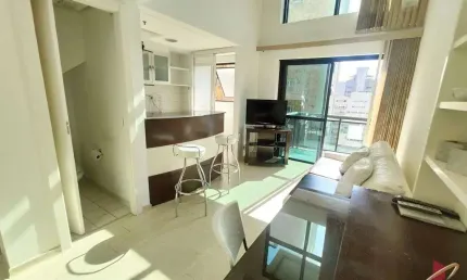 Flat com 1 quarto para alugar na Avenida Ibijaú, 355, Moema, São Paulo
