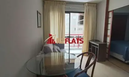 Flat com 1 quarto para alugar na Alameda Jauaperi, 1083, Moema, São Paulo