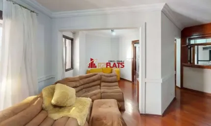 Flat com 3 quartos para alugar na Avenida Jandira, 185, Moema, São Paulo