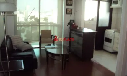 Flat com 1 quarto para alugar na Avenida Ibijaú, 355, Moema, São Paulo