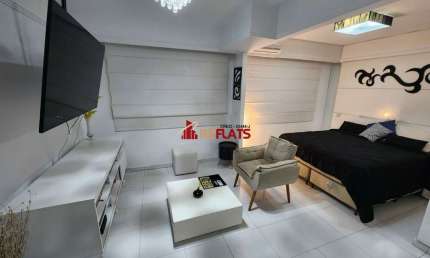 Flat com 1 quarto para alugar na Avenida Macuco, 595, Moema, São Paulo