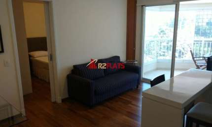 Flat com 1 quarto para alugar na Rua Sansão Alves dos Santos, 343, Brooklin, São Paulo