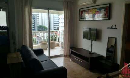 Flat com 1 quarto para alugar na Rua Sansão Alves dos Santos, 343, Brooklin, São Paulo