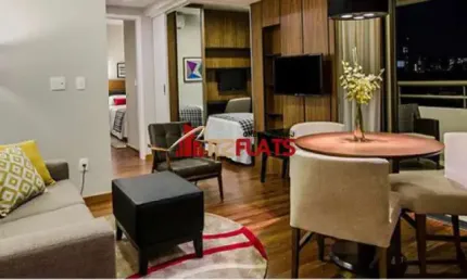 Flat com 1 quarto para alugar na Rua Ribeiro do Vale, 152, Brooklin, São Paulo