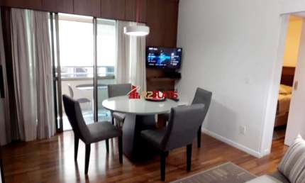 Flat com 1 quarto para alugar na Rua Ribeiro do Vale, 152, Brooklin, São Paulo