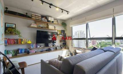 Flat com 1 quarto para alugar na Rua Joaquim Guarani, 485, Brooklin, São Paulo