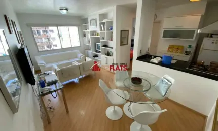 Flat com 1 quarto para alugar na Avenida Rouxinol, 763, Moema, São Paulo