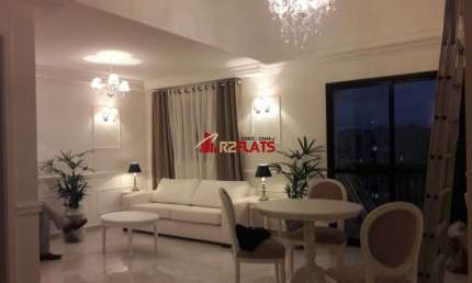 Flat com 2 quartos para alugar na Avenida Miruna, 320, Moema, São Paulo