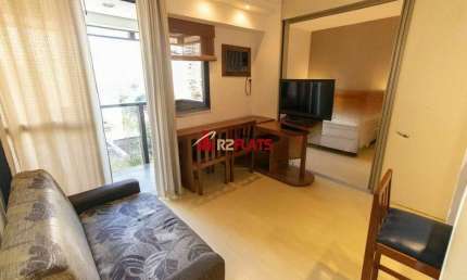 Flat com 1 quarto para alugar na Avenida Ibijaú, 364, Moema, São Paulo