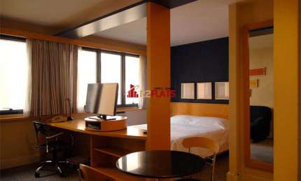 Flat com 1 quarto à venda na Alameda Lorena, 473, Cerqueira César, São Paulo