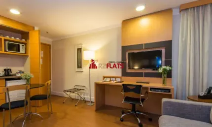 Flat com 1 quarto para alugar na Alameda Lorena, 473, Jardins, São Paulo