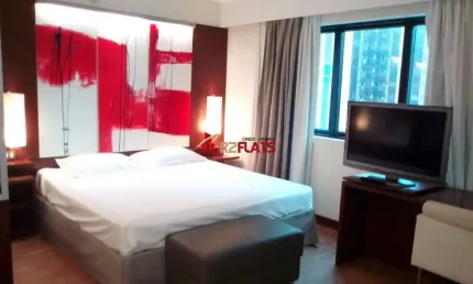 Flat com 1 quarto para alugar na Avenida Ibirapuera, 2534, Moema, São Paulo