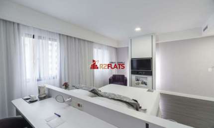 Flat com 1 quarto para alugar na Avenida Macuco, 595, Moema, São Paulo