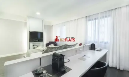 Flat com 1 quarto para alugar na Avenida Macuco, 595, Moema, São Paulo