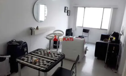 Flat com 1 quarto para alugar na Avenida Rouxinol, 763, Moema, São Paulo