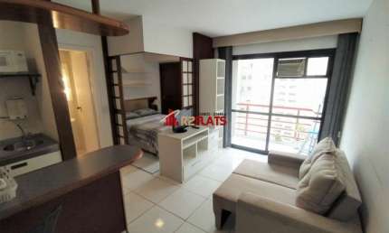 Flat com 1 quarto para alugar na Alameda Jauaperi, 1083, Moema, São Paulo
