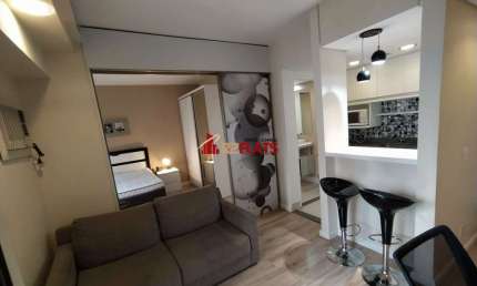 Flat com 1 quarto para alugar na Avenida Ibijaú, 364, Moema, São Paulo
