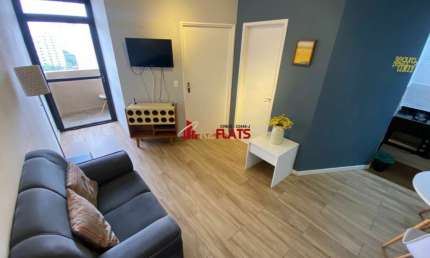 Flat com 1 quarto para alugar na Avenida Miruna, 399, Moema, São Paulo
