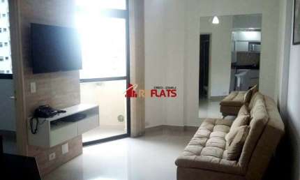 Flat com 1 quarto para alugar na Avenida Miruna, 399, Moema, São Paulo