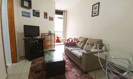 Flat com 1 quarto para alugar na Avenida Miruna, 399, Moema, São Paulo