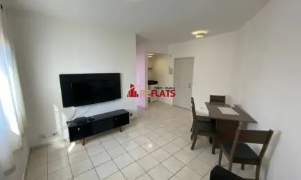 Flat com 1 quarto para alugar na Avenida Miruna, 399, Moema, São Paulo