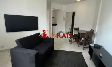 Flat com 1 quarto para alugar na Avenida Miruna, 399, Moema, São Paulo