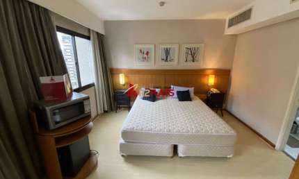 Flat com 1 quarto para alugar na Avenida Rouxinol, 55, Moema, São Paulo