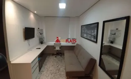 Flat com 1 quarto para alugar na Avenida Jamaris, 101, Moema, São Paulo