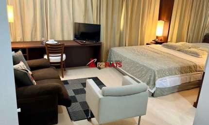 Flat com 1 quarto para alugar na Avenida Ibirapuera, 2534, Moema, São Paulo