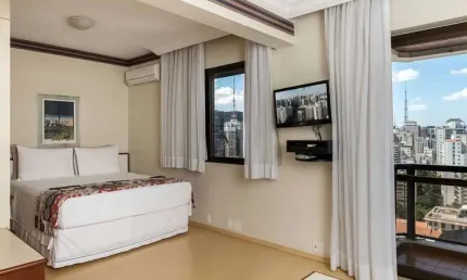Flat com 1 quarto para alugar na Alameda Ministro Rocha Azevedo, 523, Jardins, São Paulo