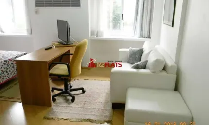 Flat com 1 quarto para alugar na Alameda Santos, 981, Jardins, São Paulo