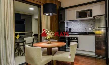 Flat com 1 quarto para alugar na Rua Ribeiro do Vale, 152, Brooklin Paulista, São Paulo
